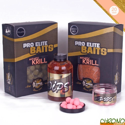 Pack Appâts Pro Elite Baits Gold Antartic Krill