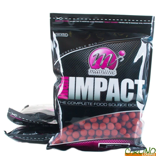 Bouillettes Mainline High Impact Spicy Crab 15mm 1kg (x3)