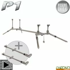 Solar Tackle Rod Pod Solar P1 Compact Worldwide Pod 3 Cannes (Buzz Bar Réglable)