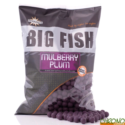 Bouillettes Dynamite Baits Mulberry Plum 15mm 1.8kg