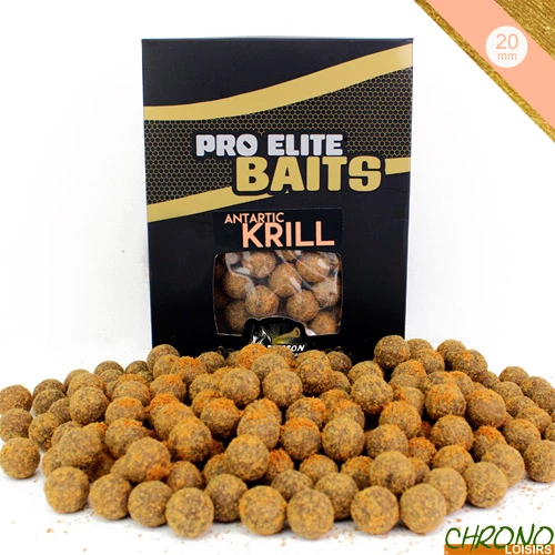 Bouillettes Pro Elite Baits Gold Antartic Krill 20mm 1kg