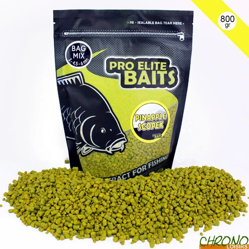 Pellets Pro Elite Baits Pineapple & Scopex Mixed 800g