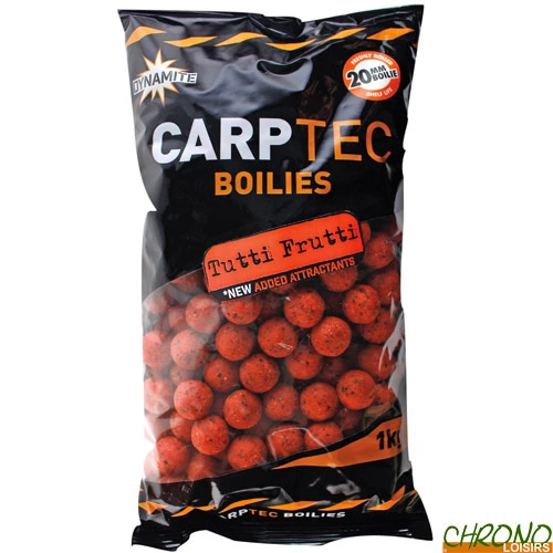 Bouillettes Dynamite Baits Carptec Tutti Frutti 20mm 1kg