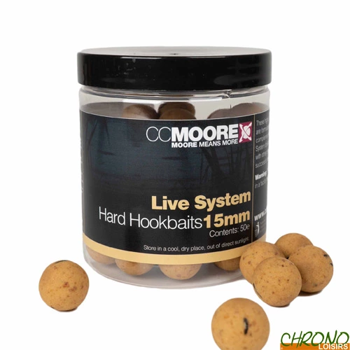 Bouillettes CC Moore Live System Hard Hookbaits 24mm